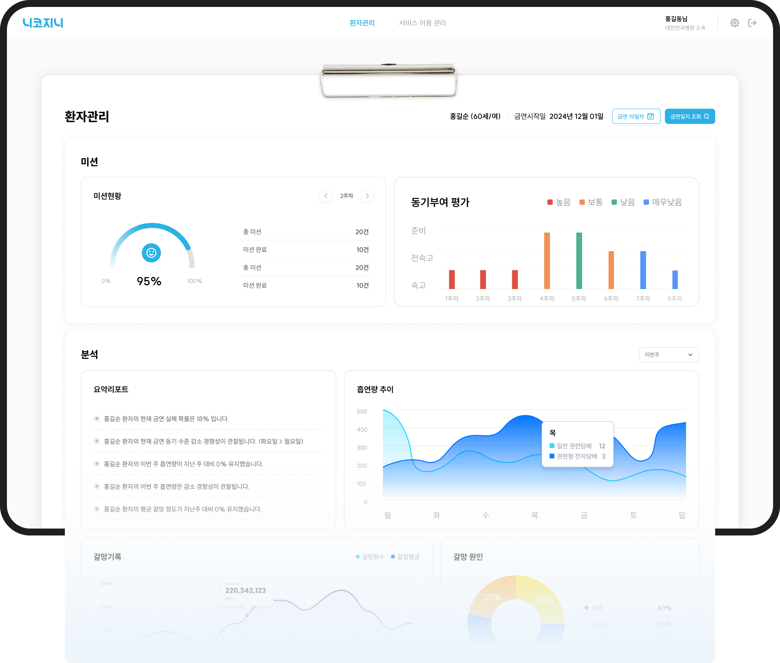 dashboard 페이지 비주얼 이미지
